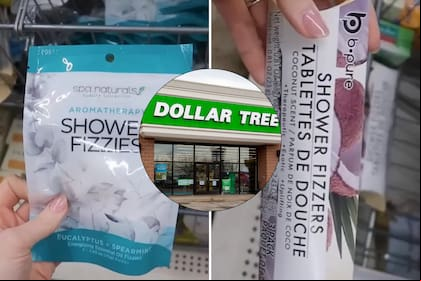 Una joven comparó unas tabletas aromáticas para la ducha de Dollar Tree con las que se venden en Amazon