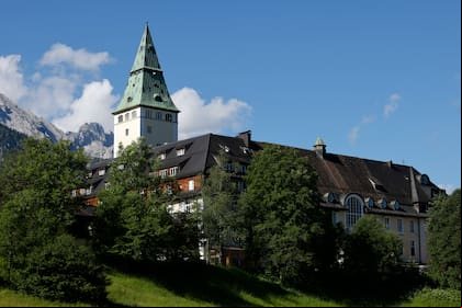Una vista de Schloss Elmau, el castillo que está semana recibe a los líderes del G-7